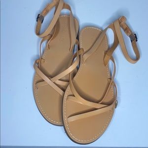 Tan nude sandals size 8